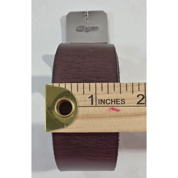 Nocona Western Brown Leather Belt Rodeo Cowboy Removeable Buckle 36” Waist - Picture 11 of 11